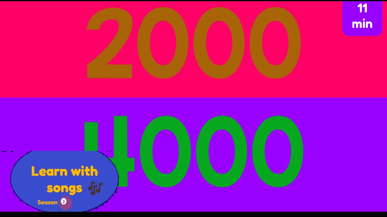 Learn with songs - Season 2: Counting By Thousands + More | Kids Songs