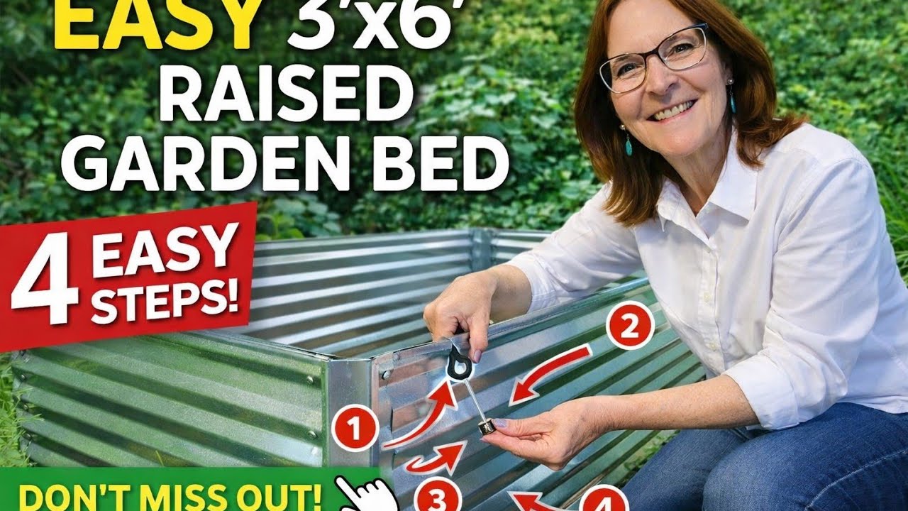 Before You Buy or Build a Raised Garden Bed Watch These Foolproof Instructions in Only 4 Easy Steps!