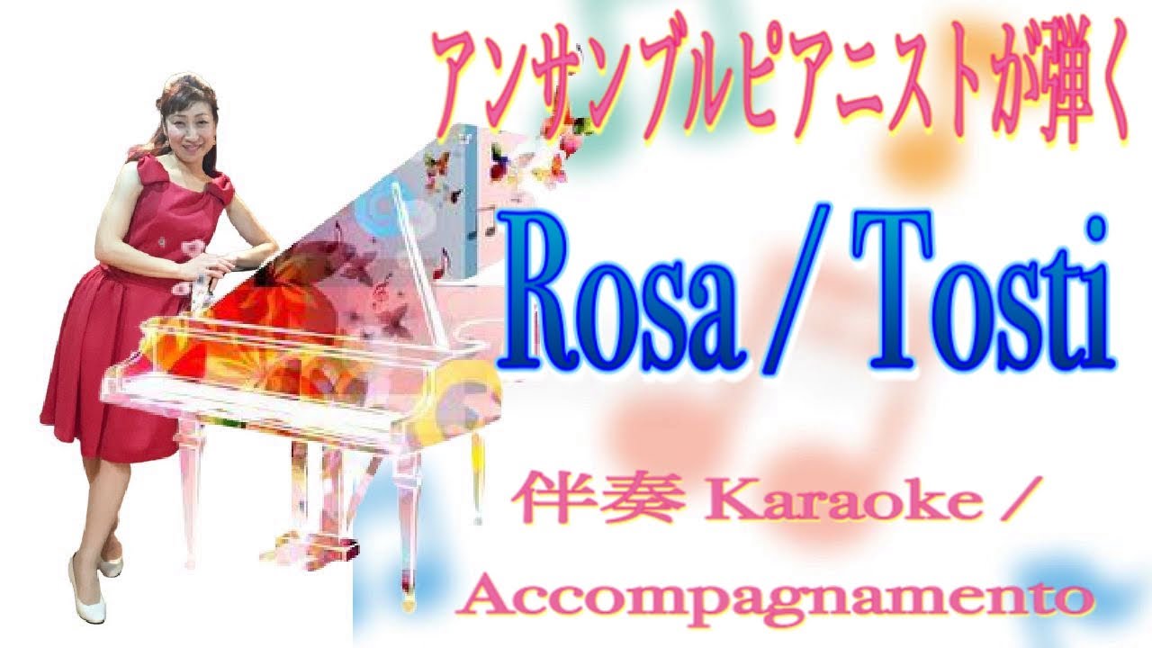 Rosa  薔薇  Karaoke/Piano