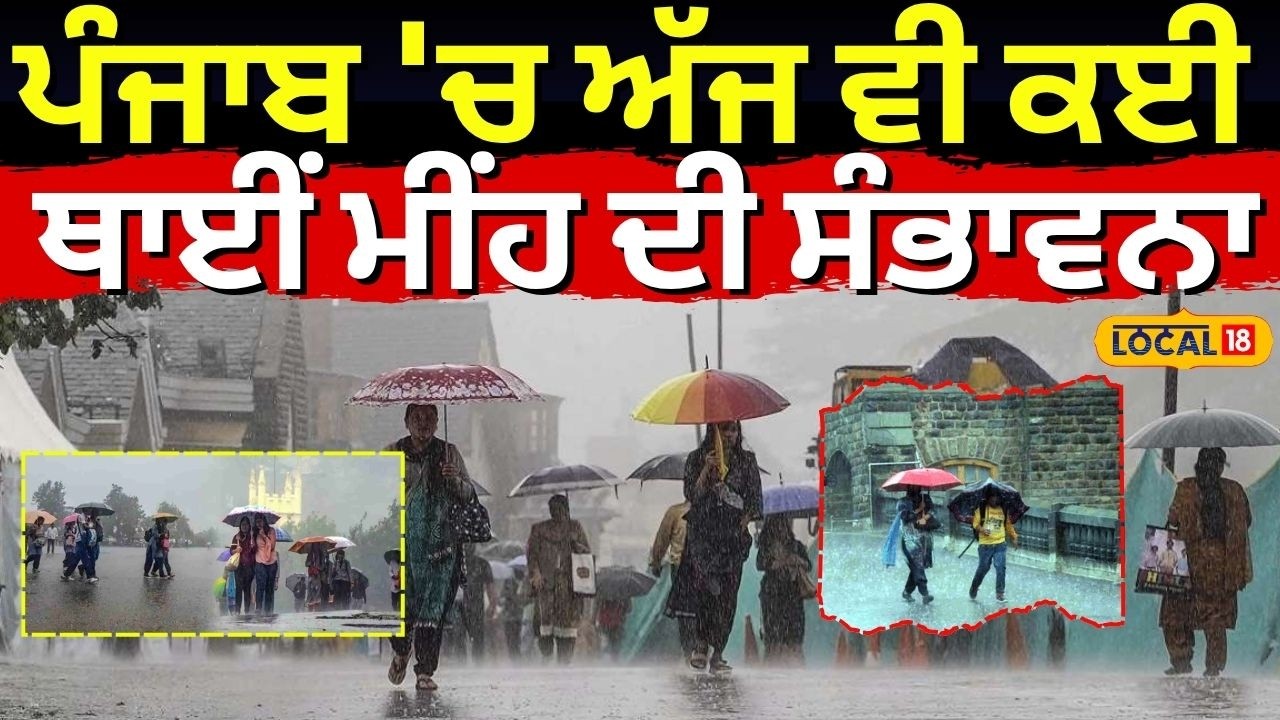 Punjab Weather Udpate | ਪੰਜਾਬ 'ਚ ਅੱਜ ਵੀ ਕਈ ਥਾਈਂ ਮੀਂਹ ਦੀ ਸੰਭਾਵਨਾ | Rain  | IMD Alert | #local18