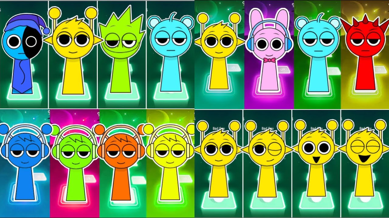 SPRUNKI Incredibox - Coffin Dance Song (COVER) Tiles hop step 🔴💥🔝🚨