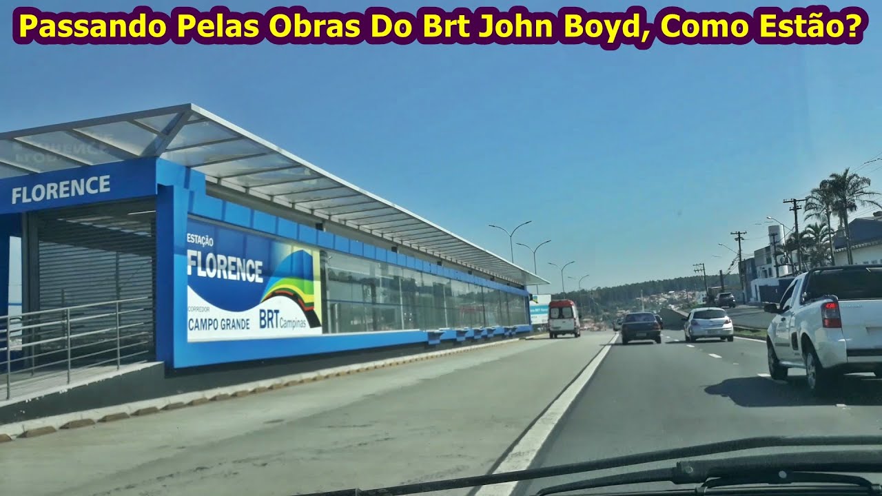 Obras BRT Avenida John Boyd Dunlop Parte 1, Passeio Pela Região Distrito Campo Grande Campinas.