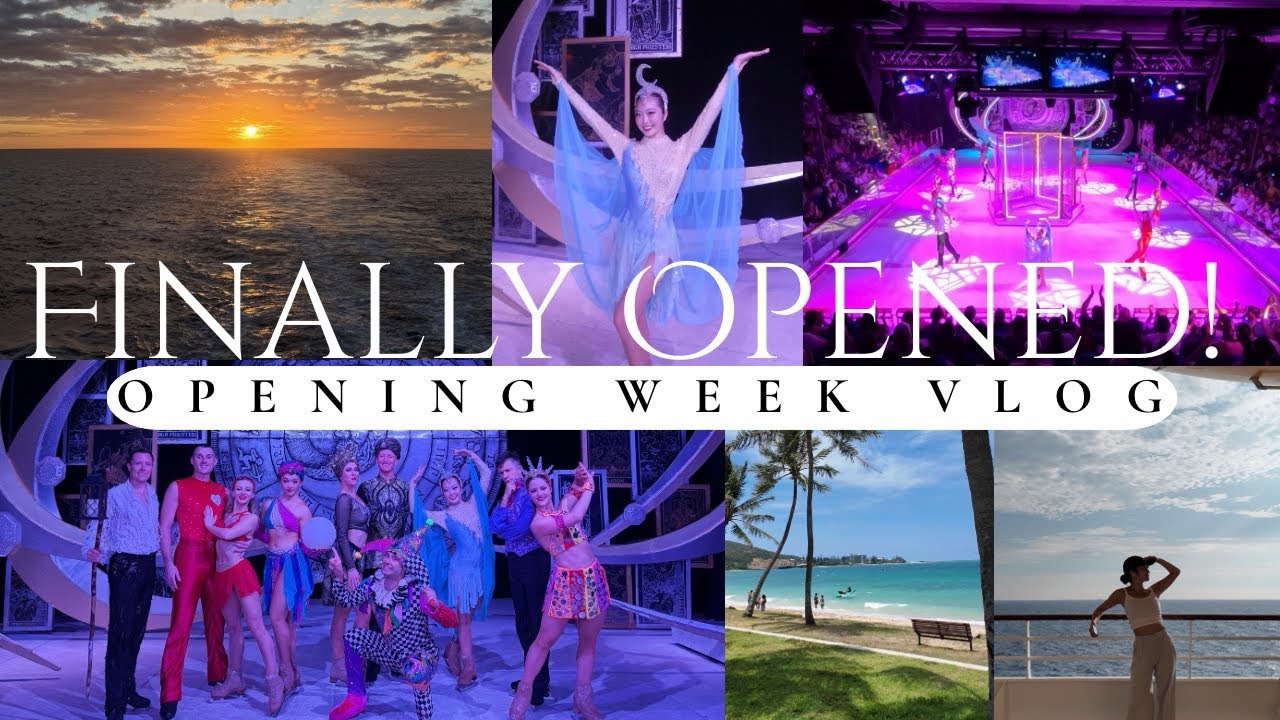 WE FINALLY OPENED THE SHOW!! | opening week vlog【ショー開幕！やっと迎えたオープニングナイト】クルーズ船vlog