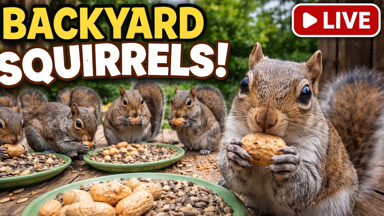 Squirrels of Oakville, Ontario live Daily Cameras EP Feb,13,2026 part 2