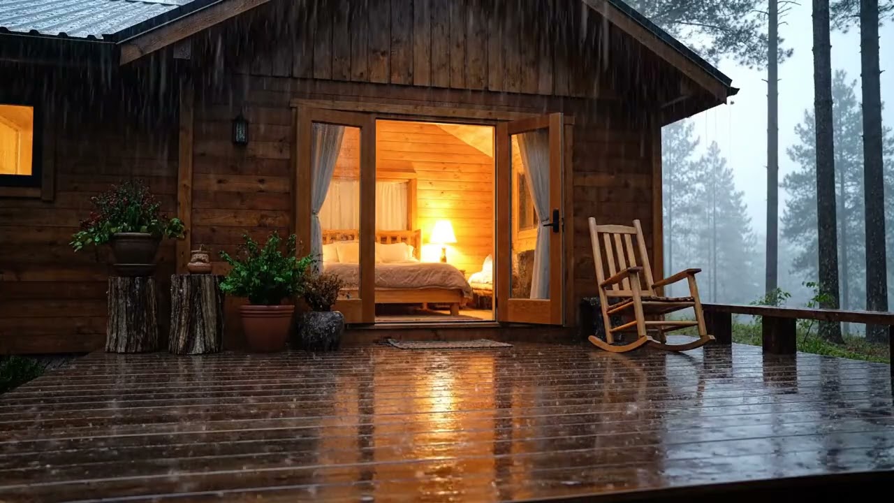 Relaxing Rain at Night for Calm Breathing and Sleep