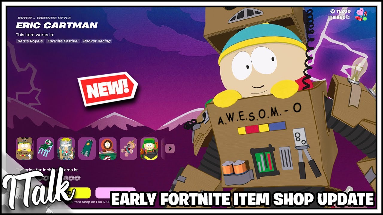 Fortnite Shop *NEW* SOUTH PARK IS IN FORTNITE! [January 9th, 2026] (Fortnite Chapter 7)