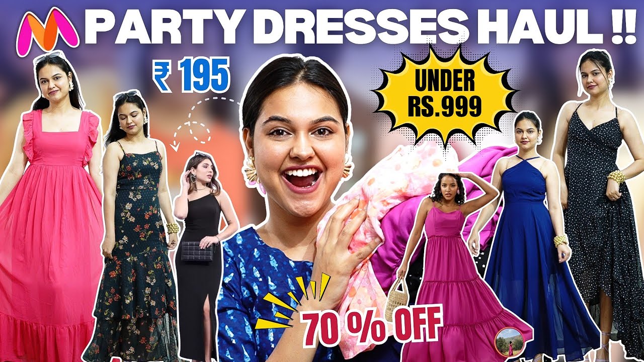 *OMG* 10+ Myntra Maxi Dress Haul: Gorgeous Partywear Dresses Starts At Rs.195 😲 Varsha Meghani ✨