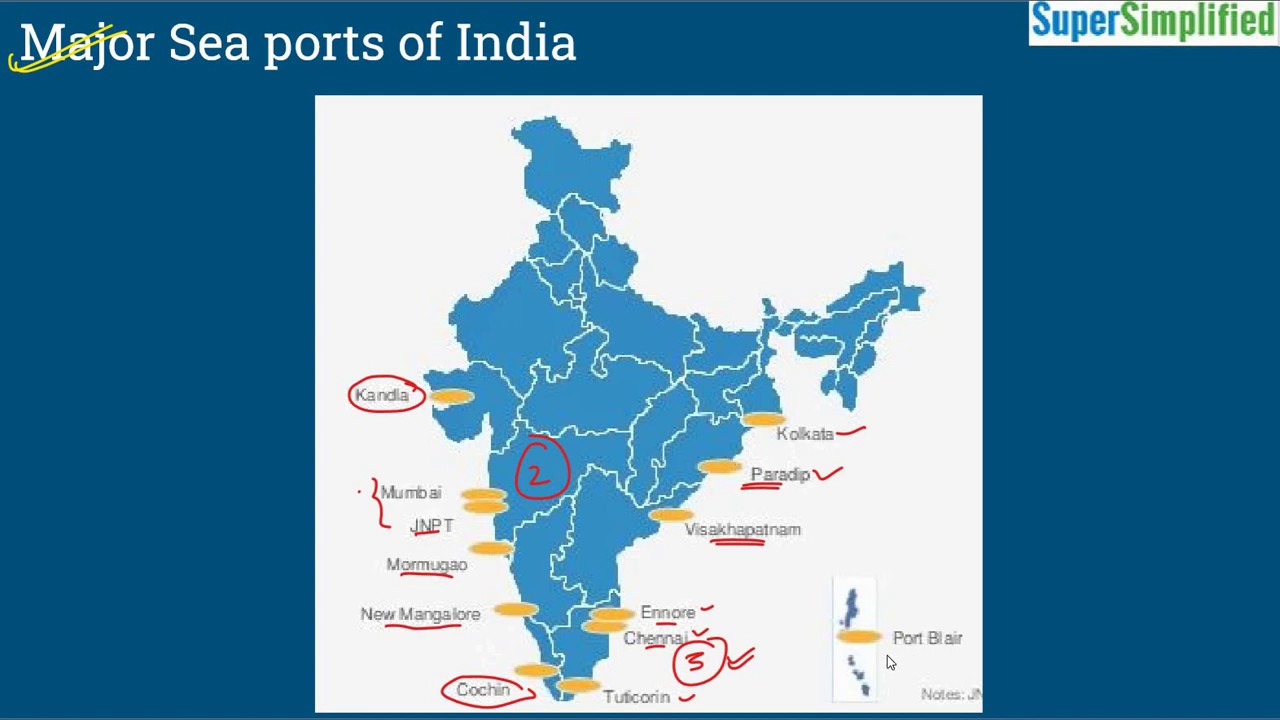 Major Sea Ports of India | UPSC | SSC | All Competitive Exams