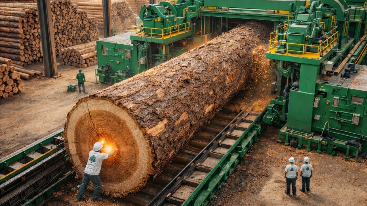 Inside a Giant Wood Factory – How Paper Is Made (Full Process)