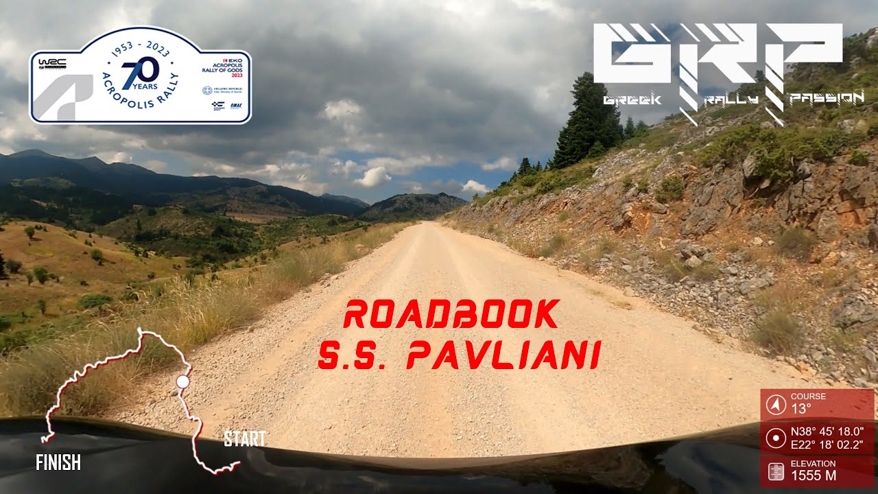 WRC Rally Acropolis - Roadbook - S.S. Pavliani