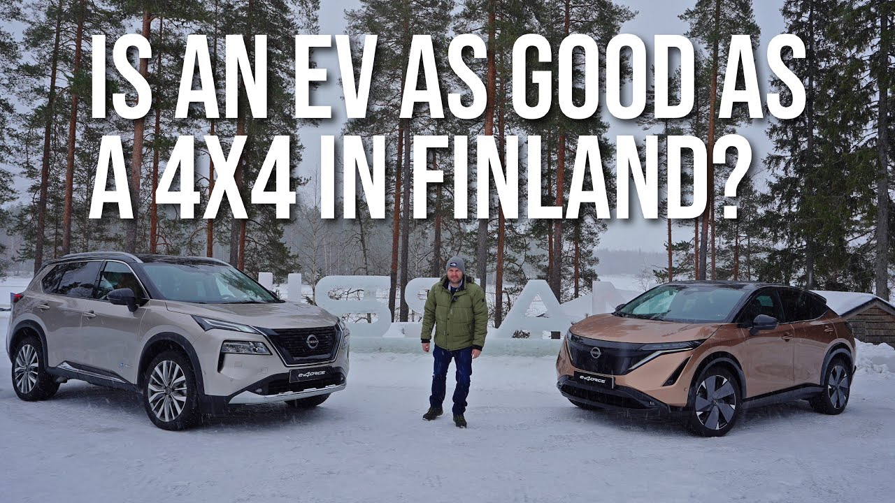 Road trip across Finland | Nissan e4orce X-Trail & Ariya in deep snow!