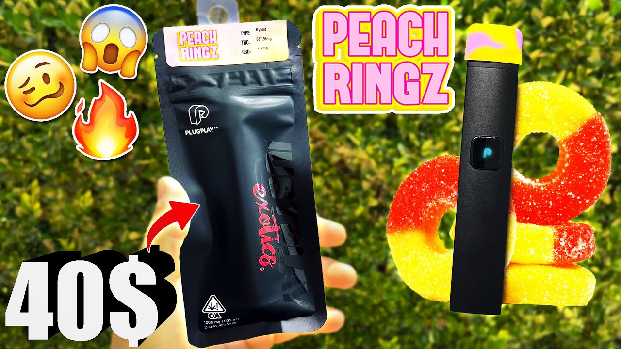 This NEW JUST PLAY PEACH RINGZ is ONE of the BEST DISPOSABLES I've had! | Taxed Carts #2