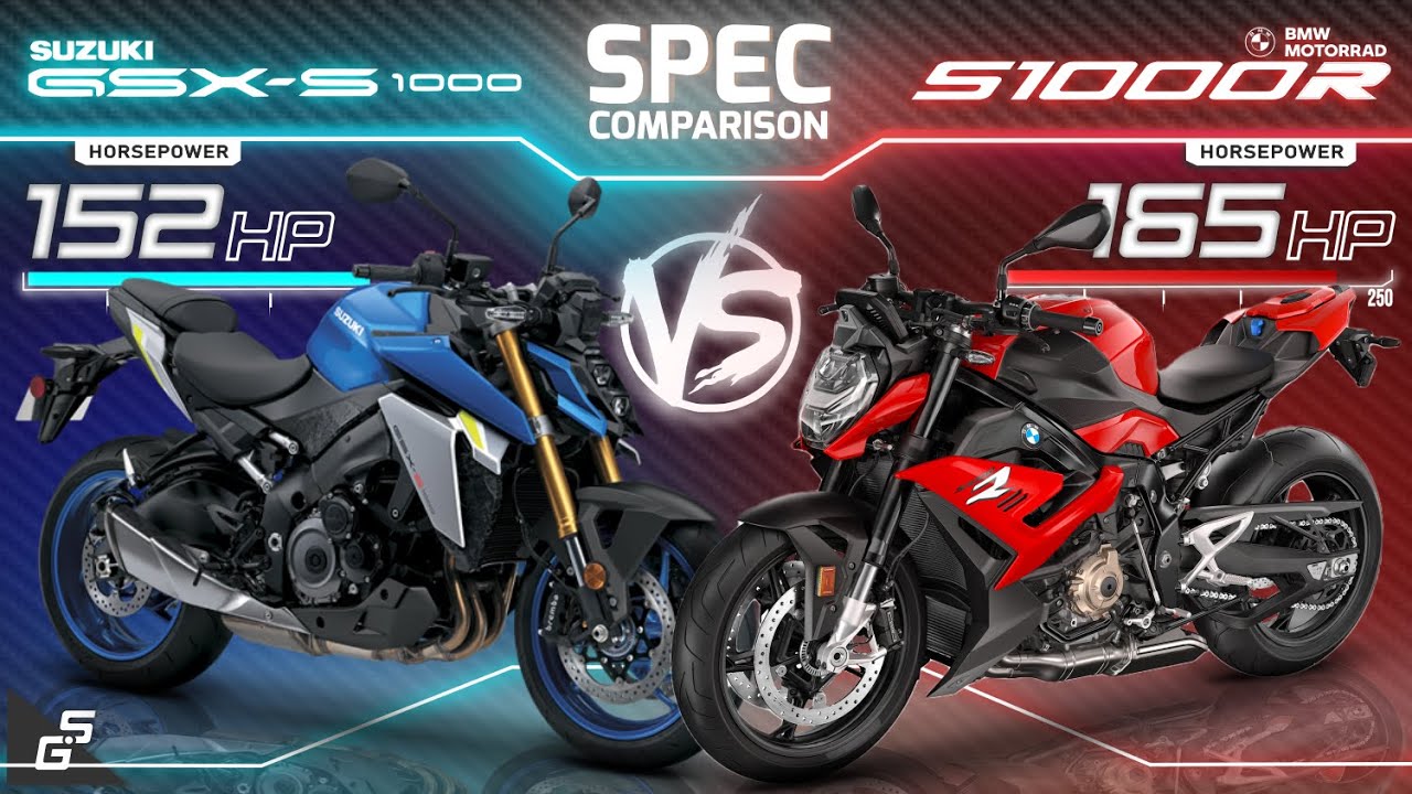 Suzuki GSX-S1000 vs BMW S1000 R ┃Supernaked Spec Comparison