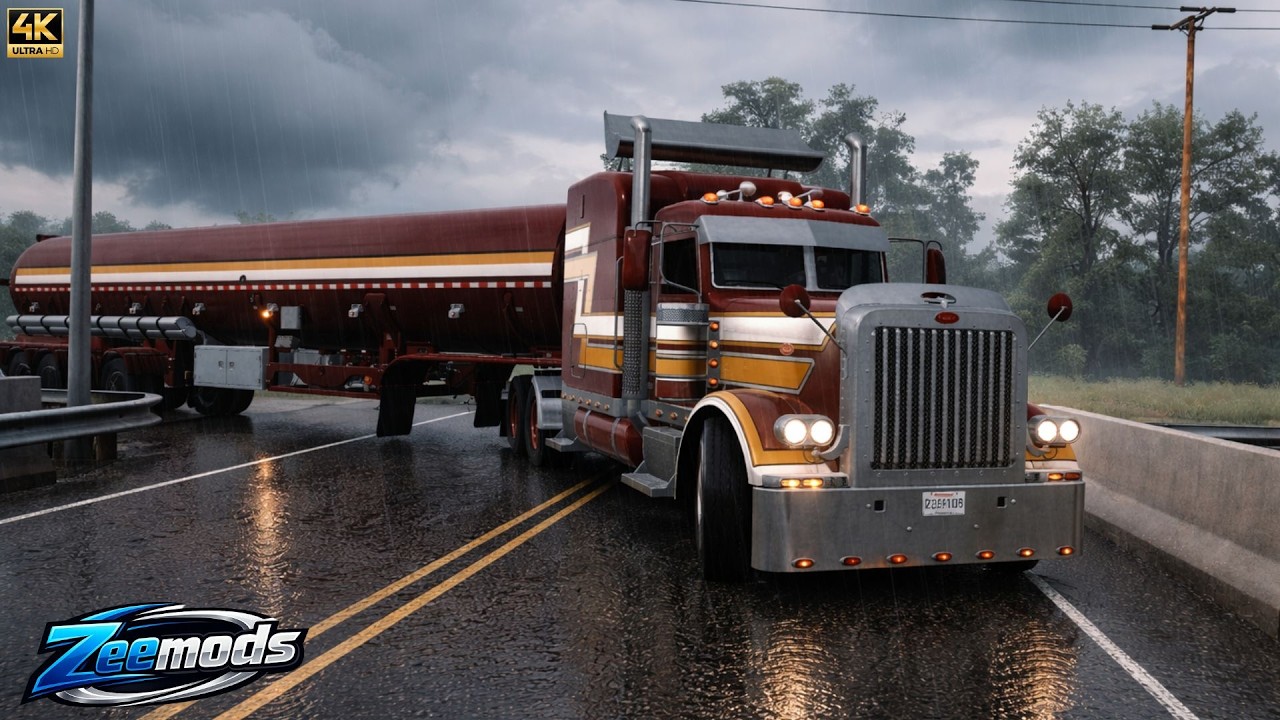 ATS 1.58 | NEW Realistic Sound | CAT C-10/3176 Sound & Engine Pack | POV 4K | #ats