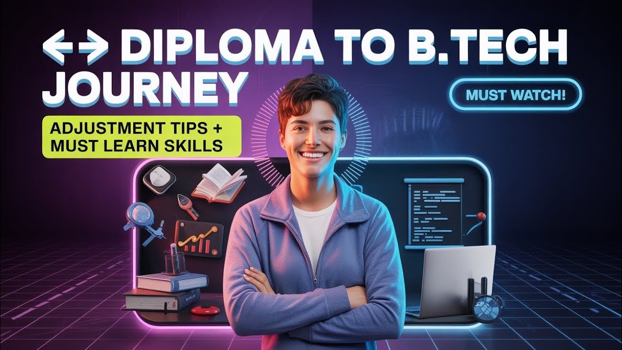 Diploma to B.Tech Journey 🎓 | Lateral Entry Experience, Adjustment Tips & Must Learn Skills