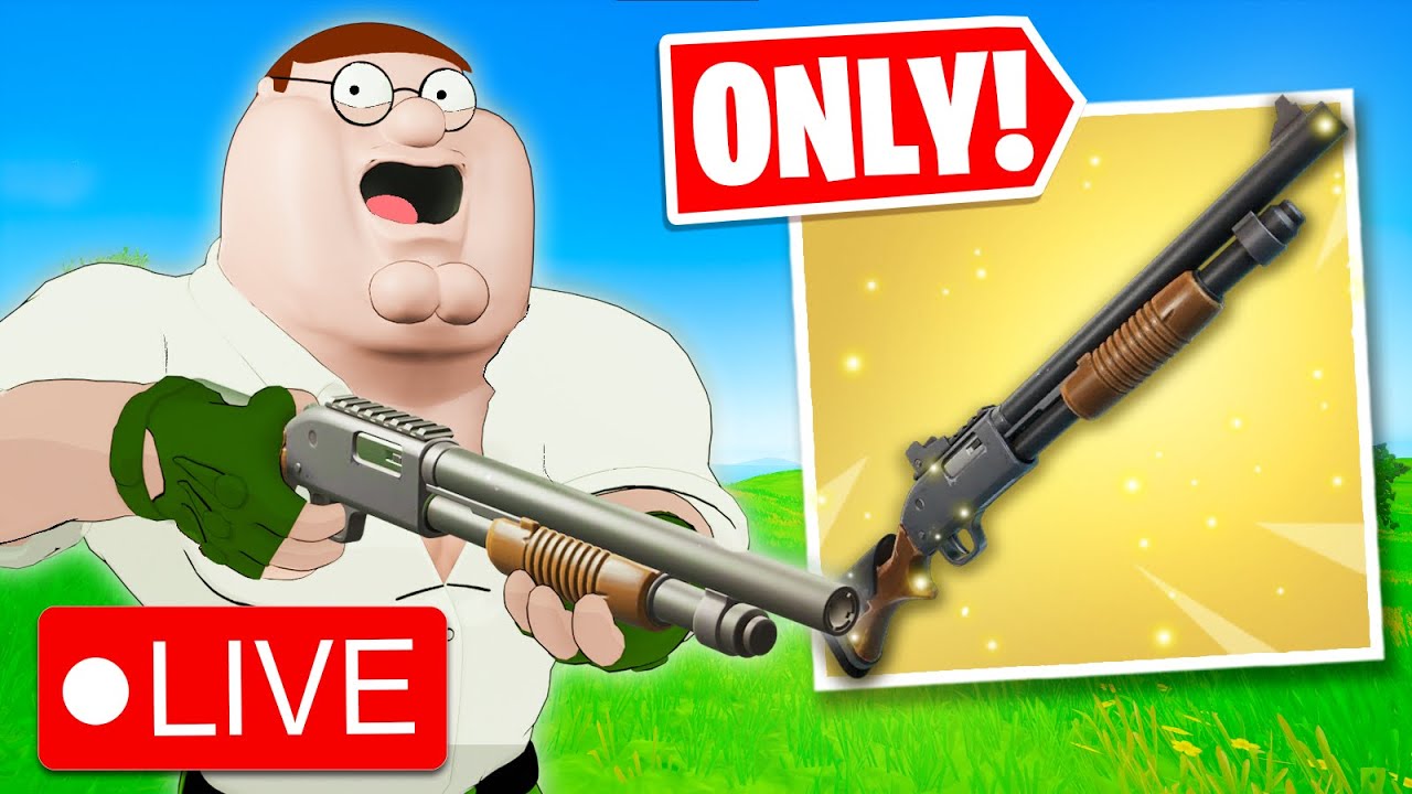 Peter Griffin's Hammer Pump Shotgun *ONLY* Challenge - Fortnite Livestream