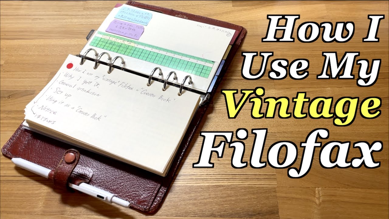How I Setup And Use My Vintage Filofax Personal Planner, Winchester