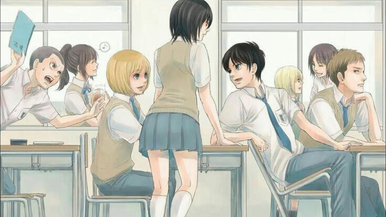 Aot Eremika storyes hight school Ep5