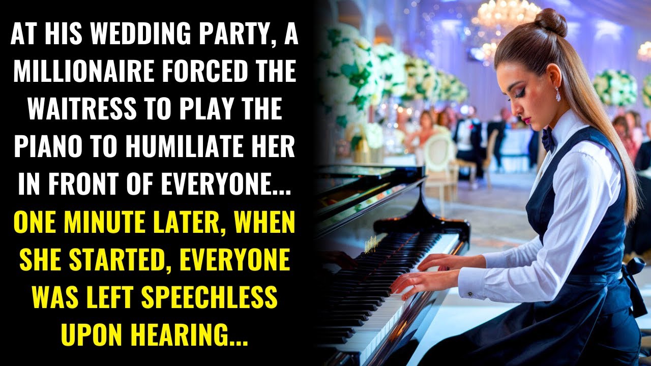A MILLIONAIRE FORCED THE WAITRESS TO PLAY THE PIANO&hellip; BUT EVERYONE WAS STUNNED BY HER TALENT...
