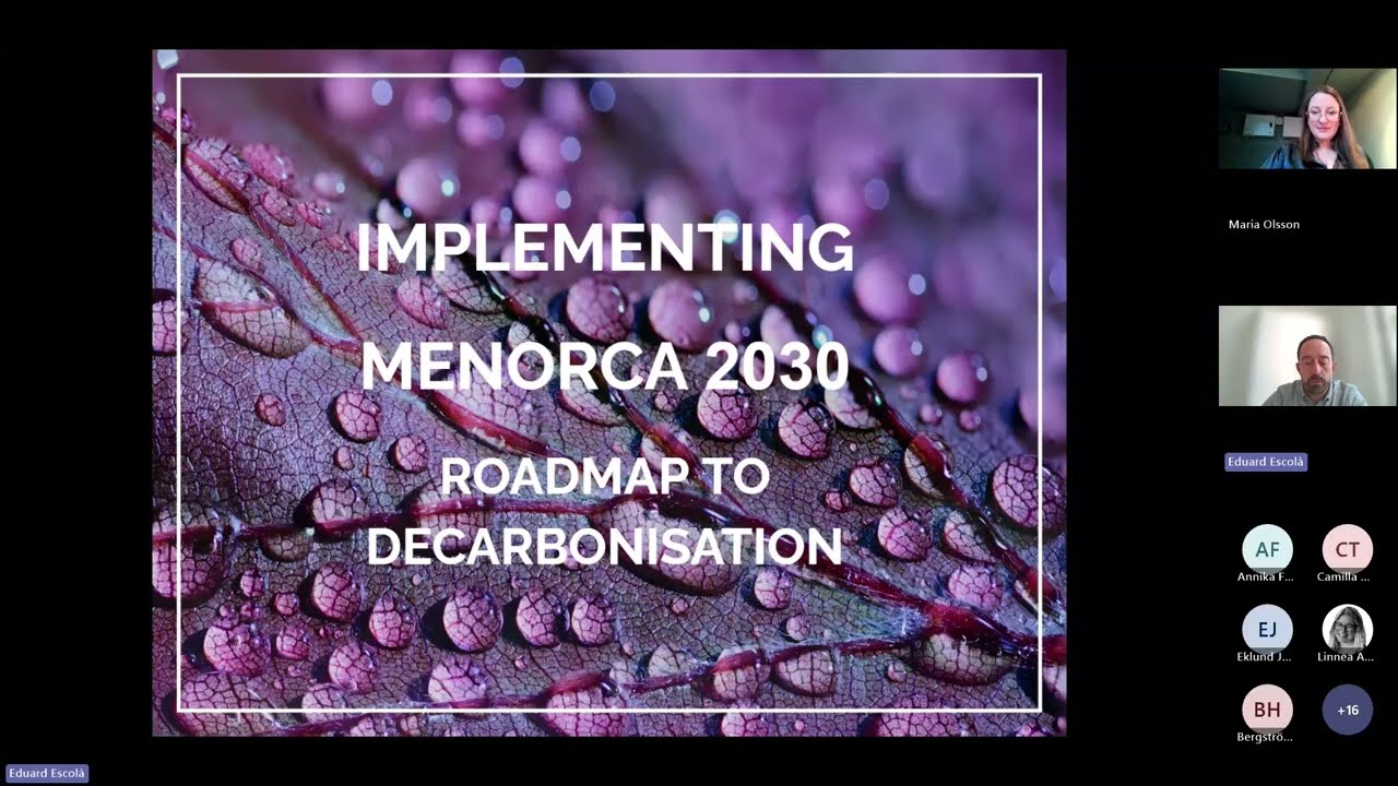 Implementing Menorca 2030 transition agenda