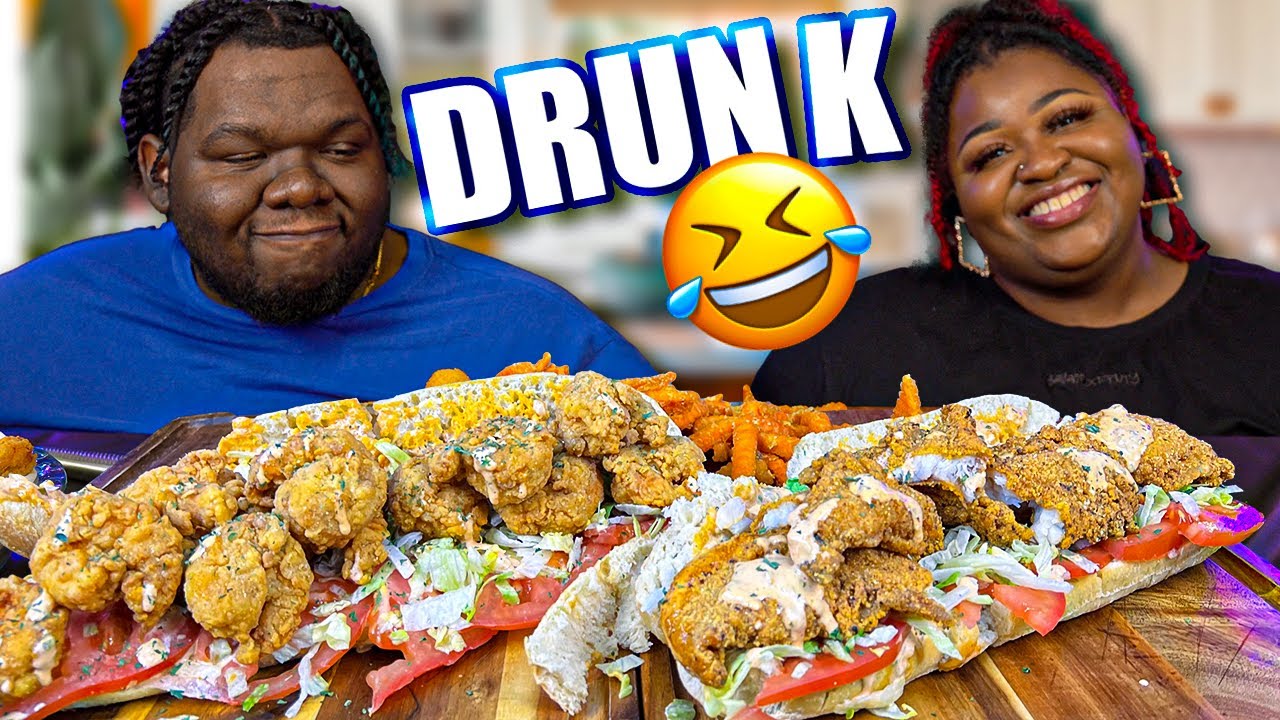 WE GOT DRUNK AND RECORDED A MUKBANG!! * BAD IDEA *