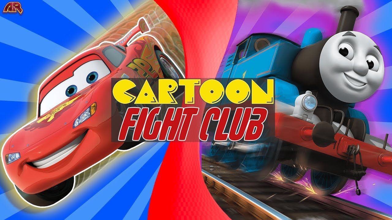 LIGHTNING McQUEEN vs THOMAS THE TANK ENGINE! (Disney Pixar vs Thomas & Friends) CARTOON FIGHT CLUB!