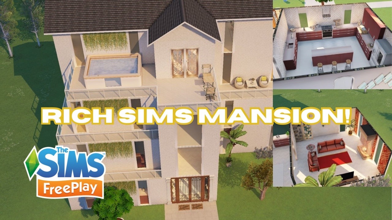 Inside My Luxury Mansion! Sims FreePlay House Tour & Floorplan Reveal