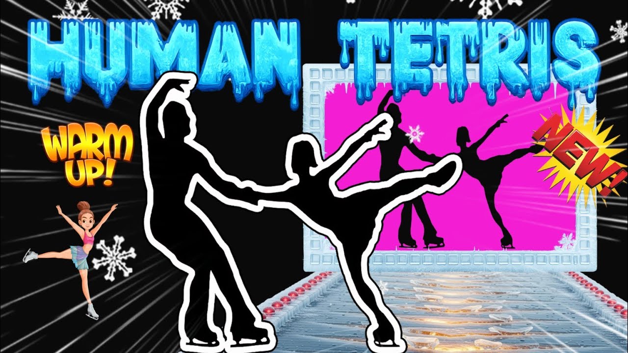 🔥Human Tetris ×1 & 2 Player CO-OP🔥 Viral Interactive Warm Up Game | Full HD | version figure skating
