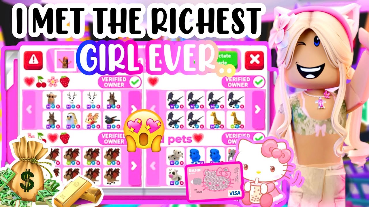 I MET THE, RICHEST GAMER GIRL EVER-🤩💅3 MEGA SHADOWS?!🥲#adoptmeroblox #preppyadoptme #preppyroblox