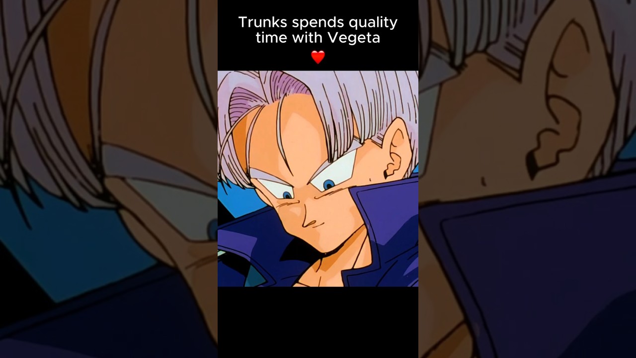 Trunks talks with Vegeta for the first time 🥰