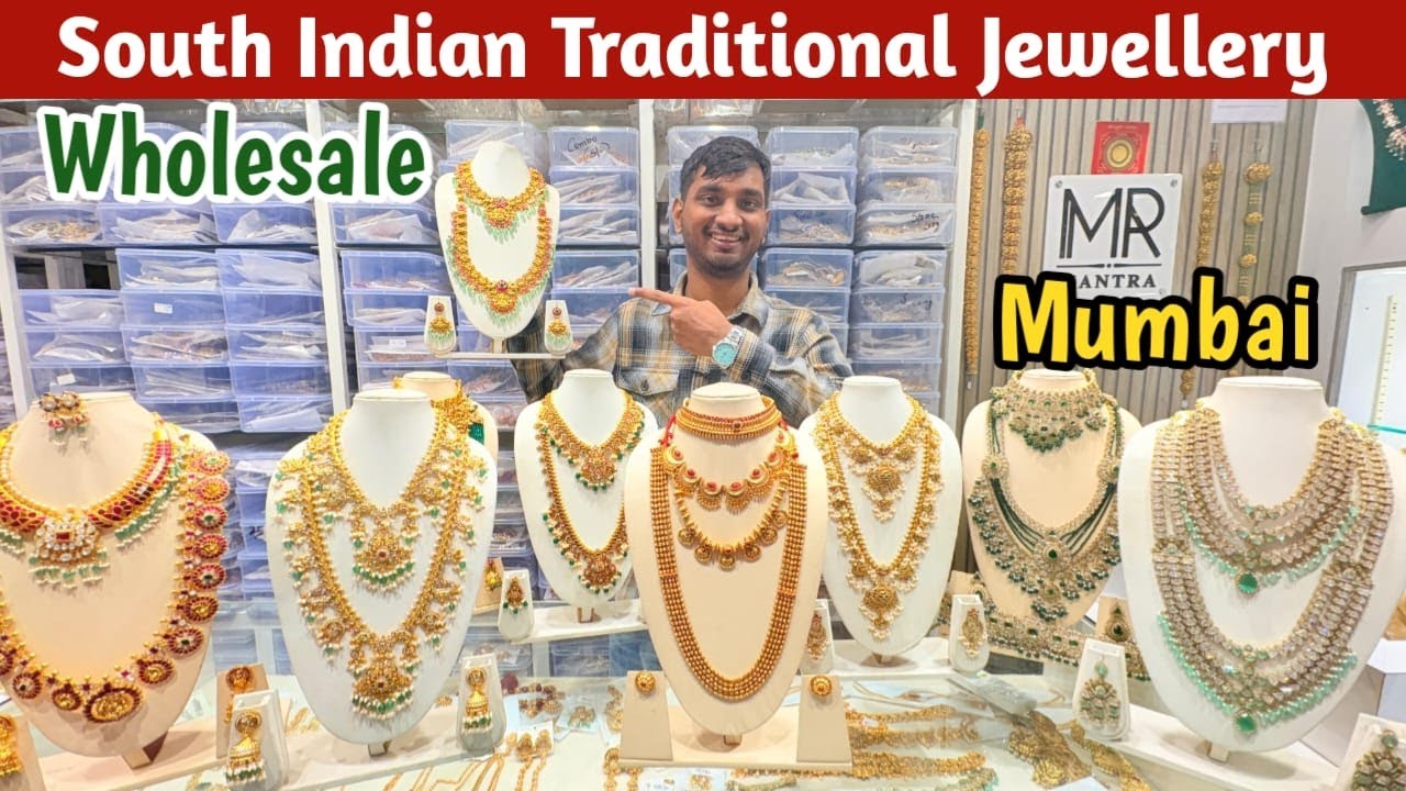 Mumbai's BIGGEST Traditional Temple Jewellery Wholesale Market |South Indian Jewellery Manufacturers