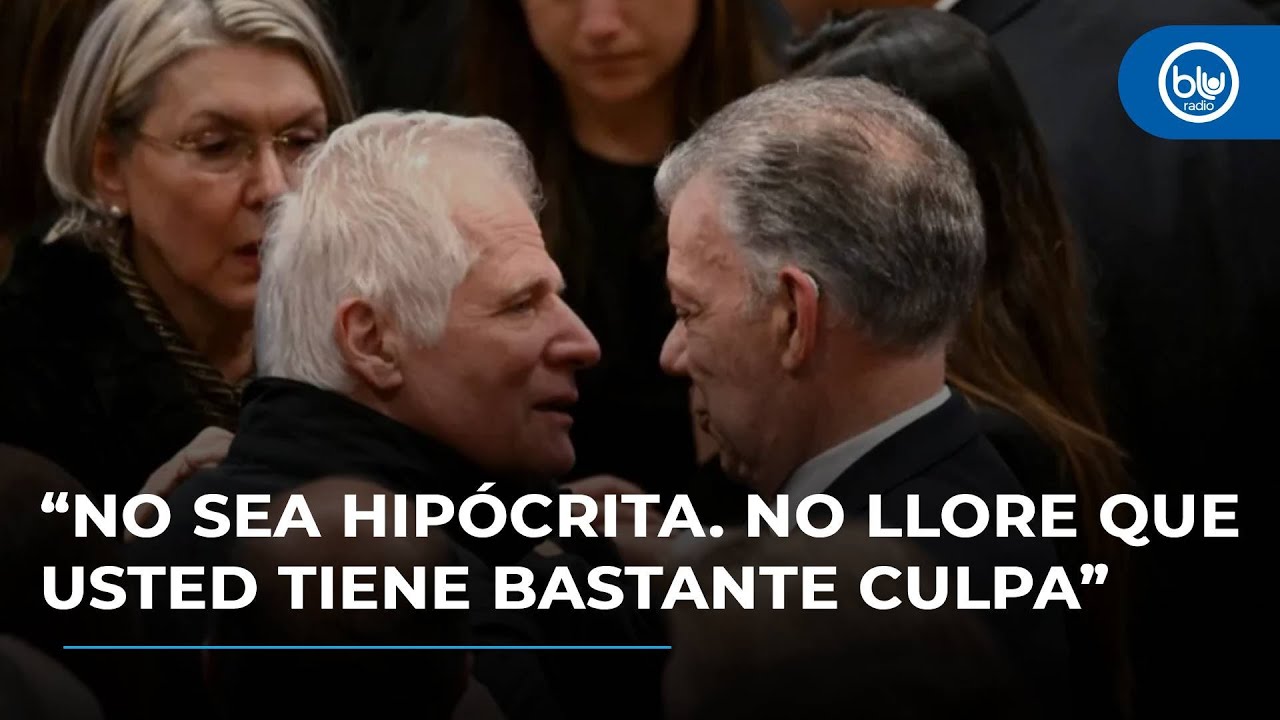 Choque entre Álvaro Uribe y Juan Manuel Santos por asistir al funeral de Miguel Uribe