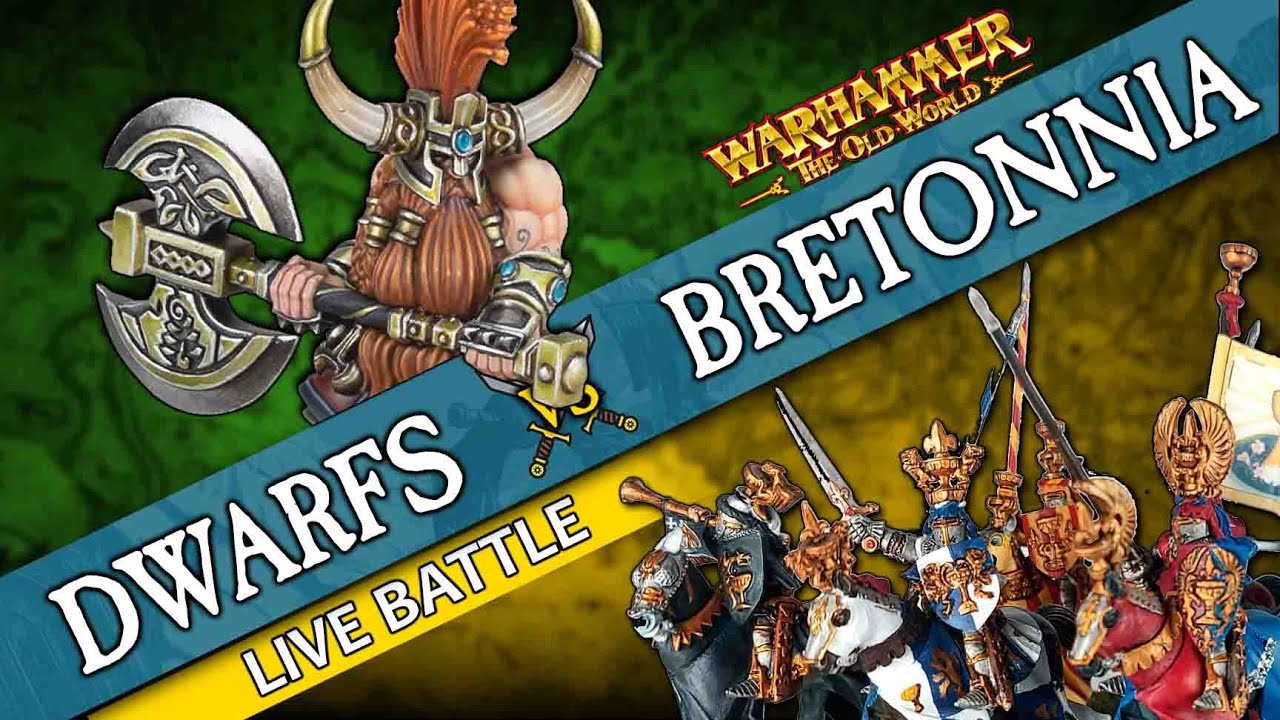 Dwarfs vs Bretonnia (NEW ARCANE JOURNAL) | Warhammer The Old World (Live Battle Report)