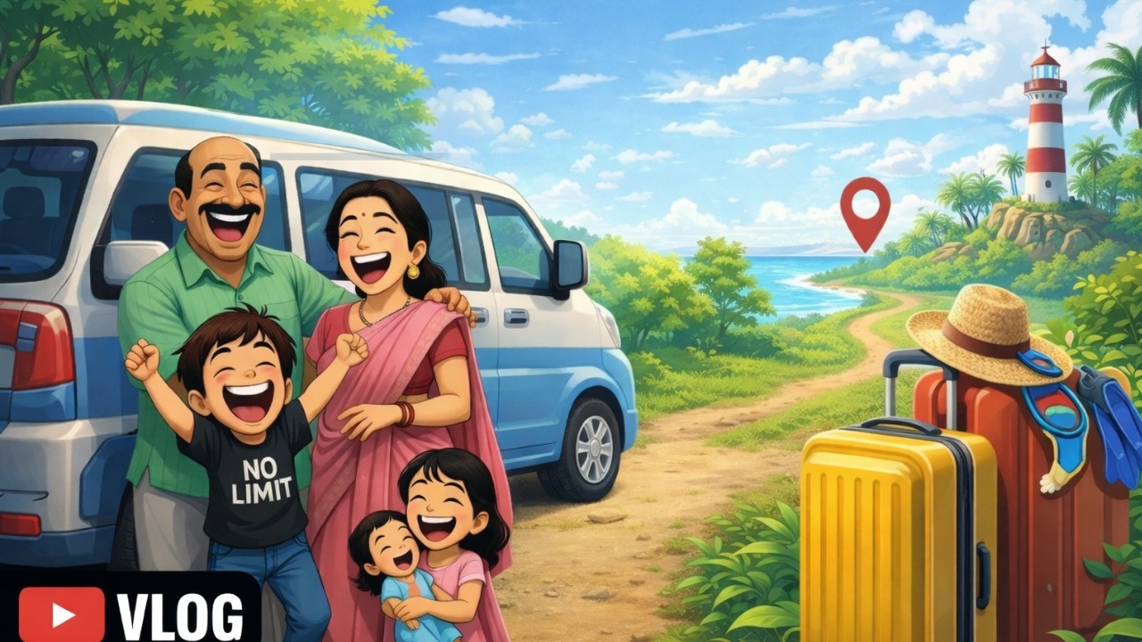 குடும்ப சுற்றுலா மாய உலகம் 🌿 | Studio Ghibli Style Tamil Animated Short Film |