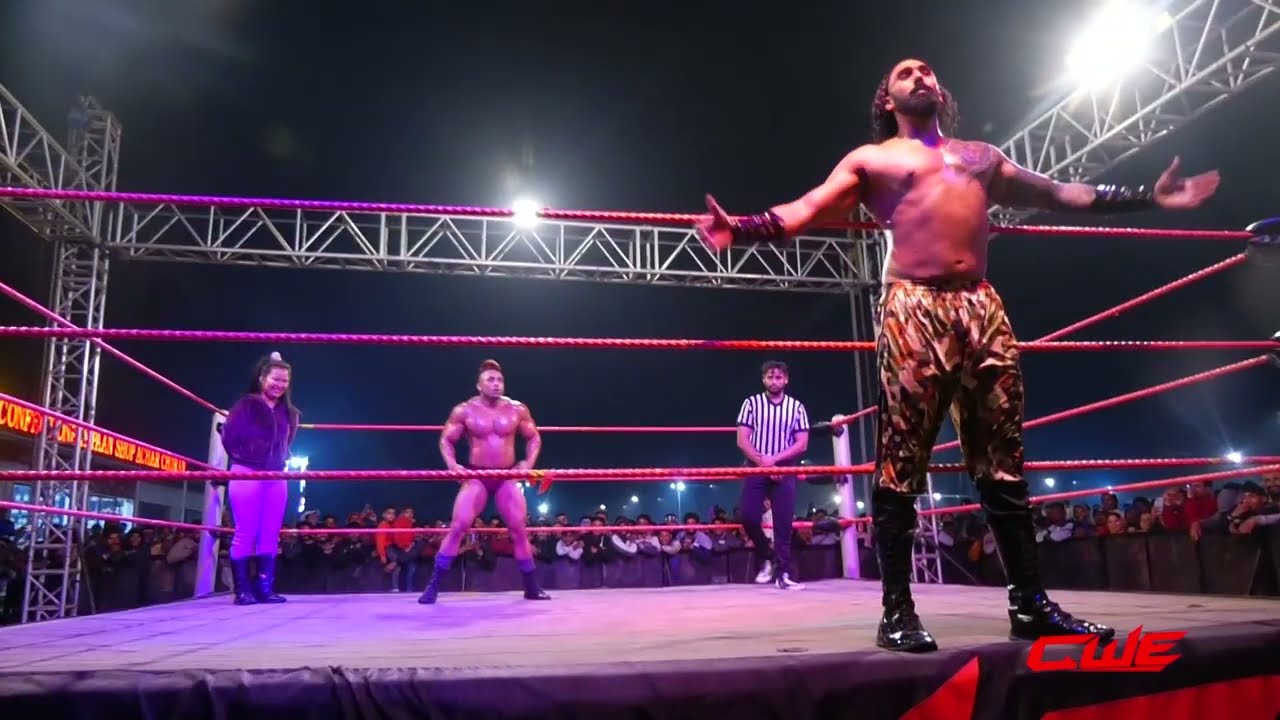 CWE | SUPERBOY  VS SINGH JOSSAN | #cwe #thegreatkhali #prowrestling #youtubeindia