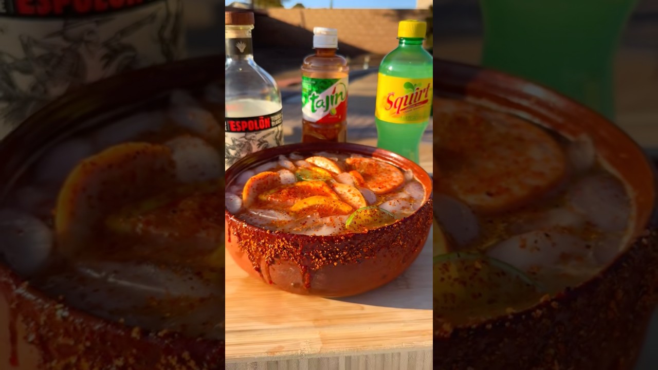 Cazuela de Tequila 🍋&zwj;🟩 #drink #drinks #alcohol #liquor #tequila #cantaritos #bebidas #toronja #fyp