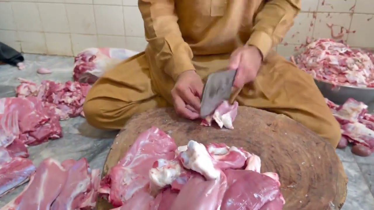 Best mutton cutting skill in Pakistan | Amazing cutting skill | Goat cutting Skill