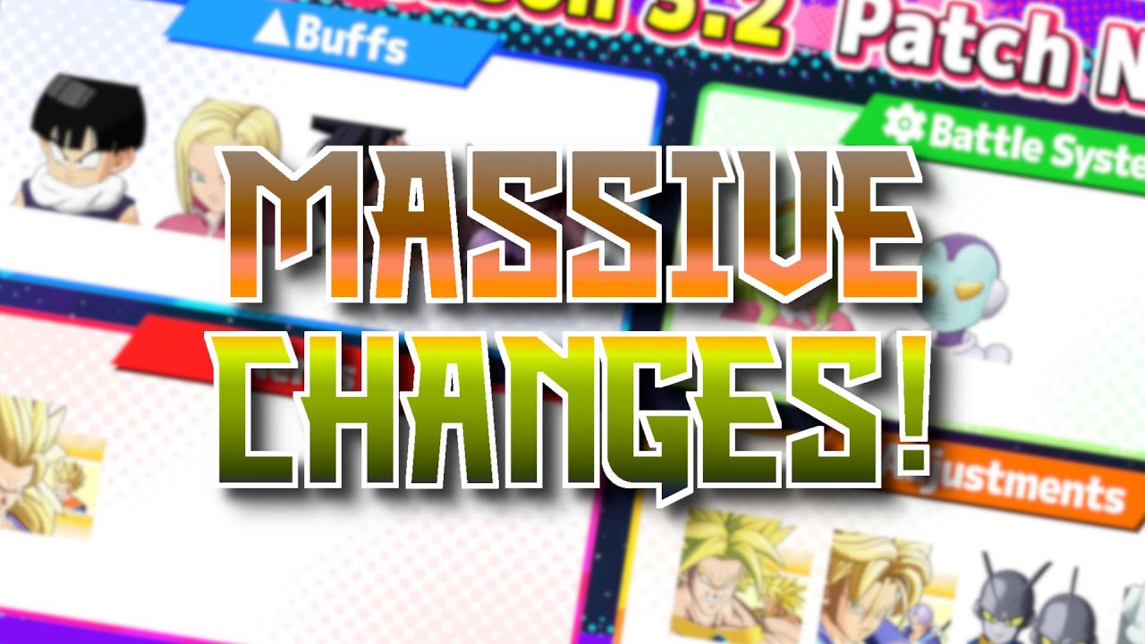 *HUGE* PATCH NOTES! GIGA NERFS AND BUFFS! (Gekishin Squadra)