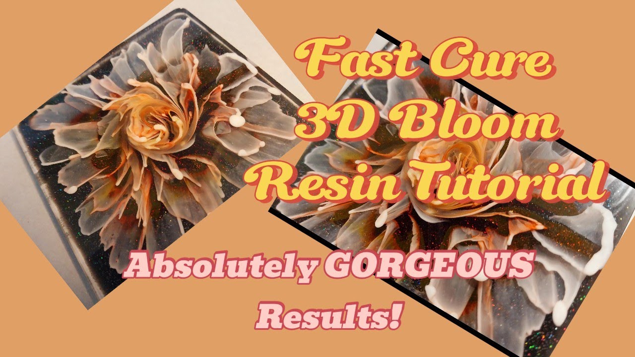 Radiant Orange 3D Fast Cure Bloom Resin Tutorial ft. @teexpert_official