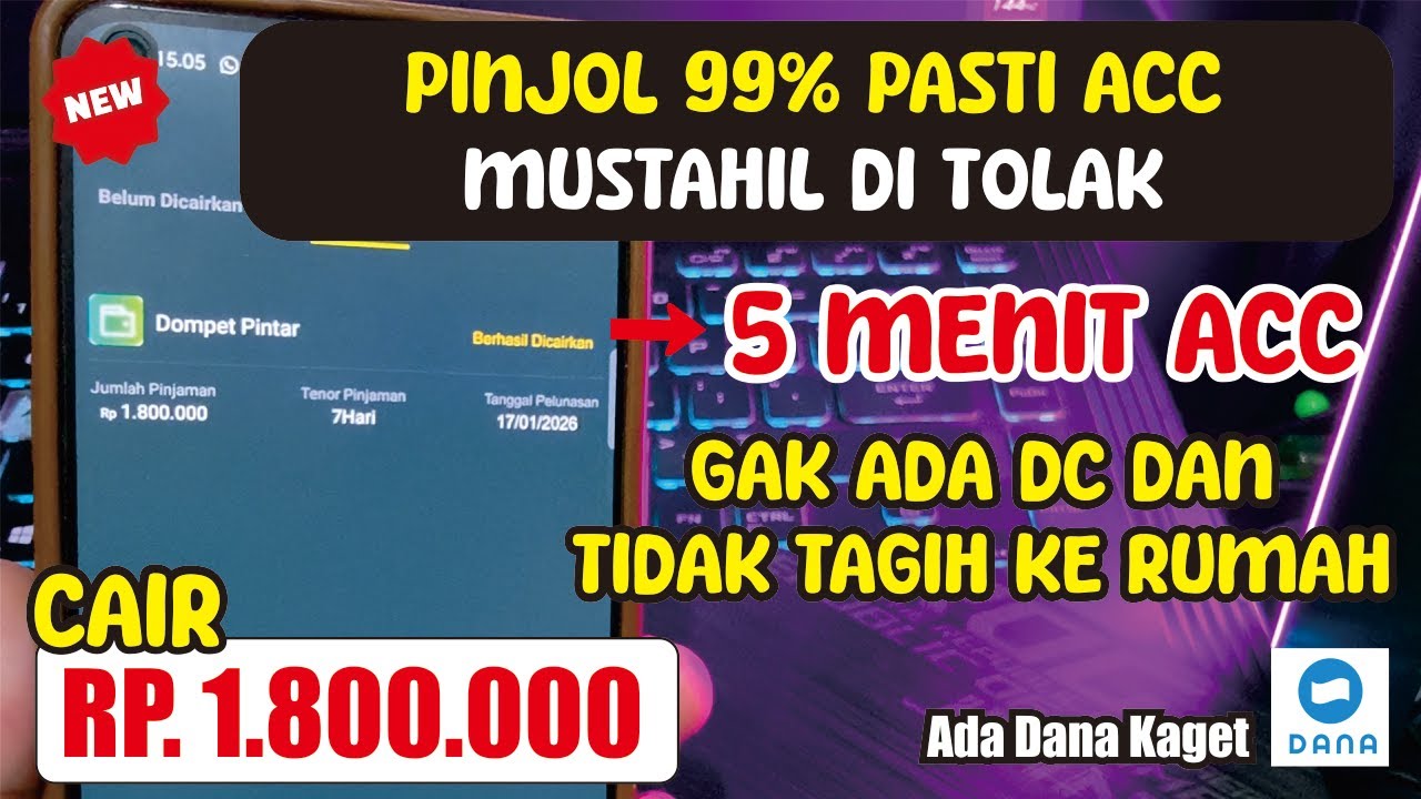 TANPA BI CHECKING !! Pinjol Mudah Cair 2026 Ke Dana | Aplikasi Pinjaman Online Langsung Cair