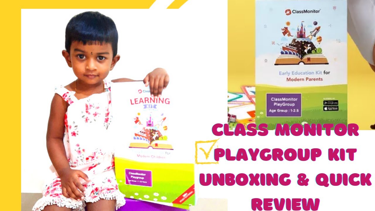 Class Monitor Playgroup Educational Kit Unboxing and Review|Play group kit for kids