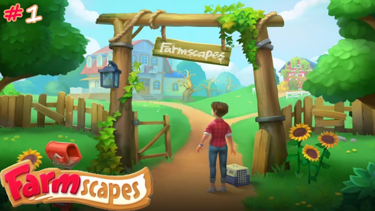 Farmscapes Фермер Первый обзор и Первое впечатление! Заброшенная ферма и новая Жизнь (уровни 1-13)