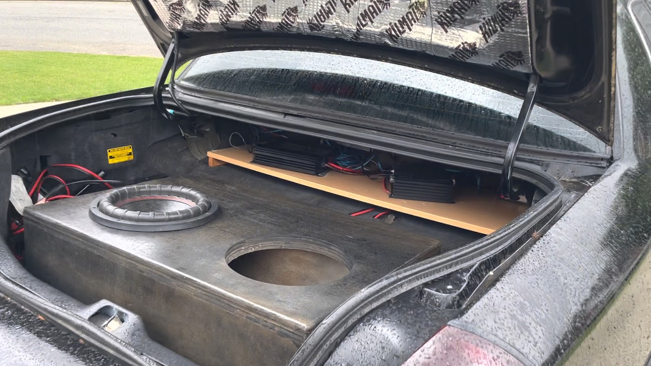 Crown Vic Dual 12” Trunk Enclosure Tuned 33hz….Tallis Hatton!