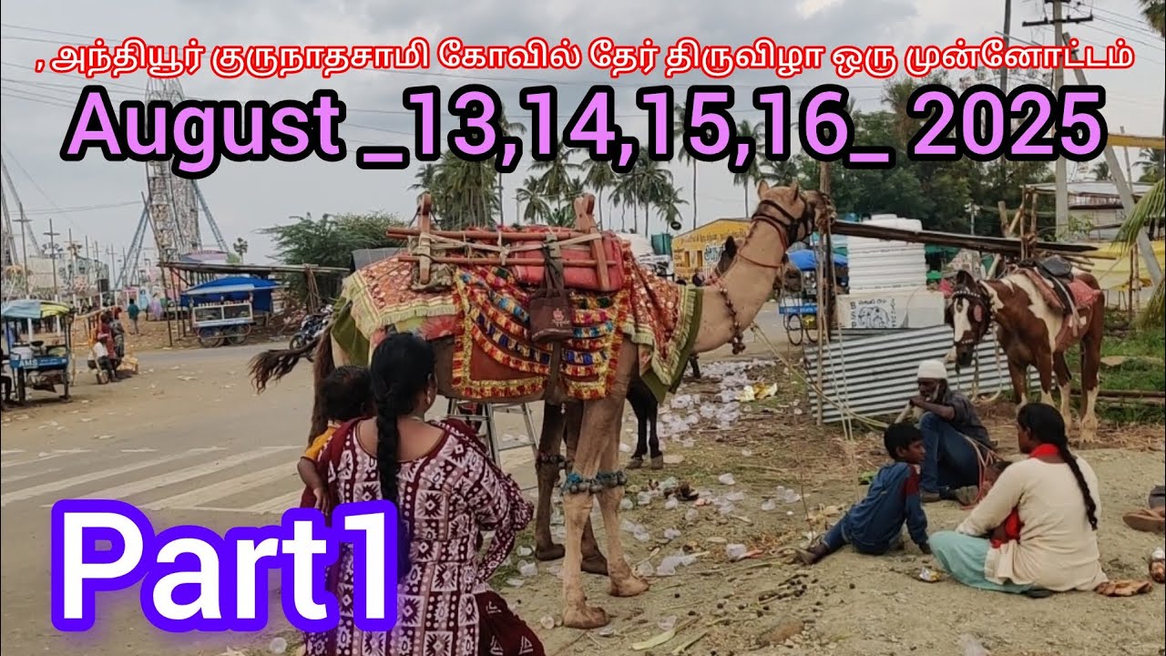 🙏🙏🎆🎇🧨🐪🐫🐴🐴🔥🔥2025 Aug 13,14,15,16 அந்தியூர் குருநாதசுவாமி கோயில் தேர் திருவிழா ஒரு முன்னோட்டம் part_1