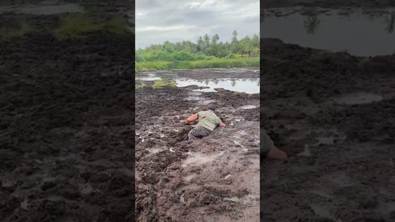 Man sinks into mud