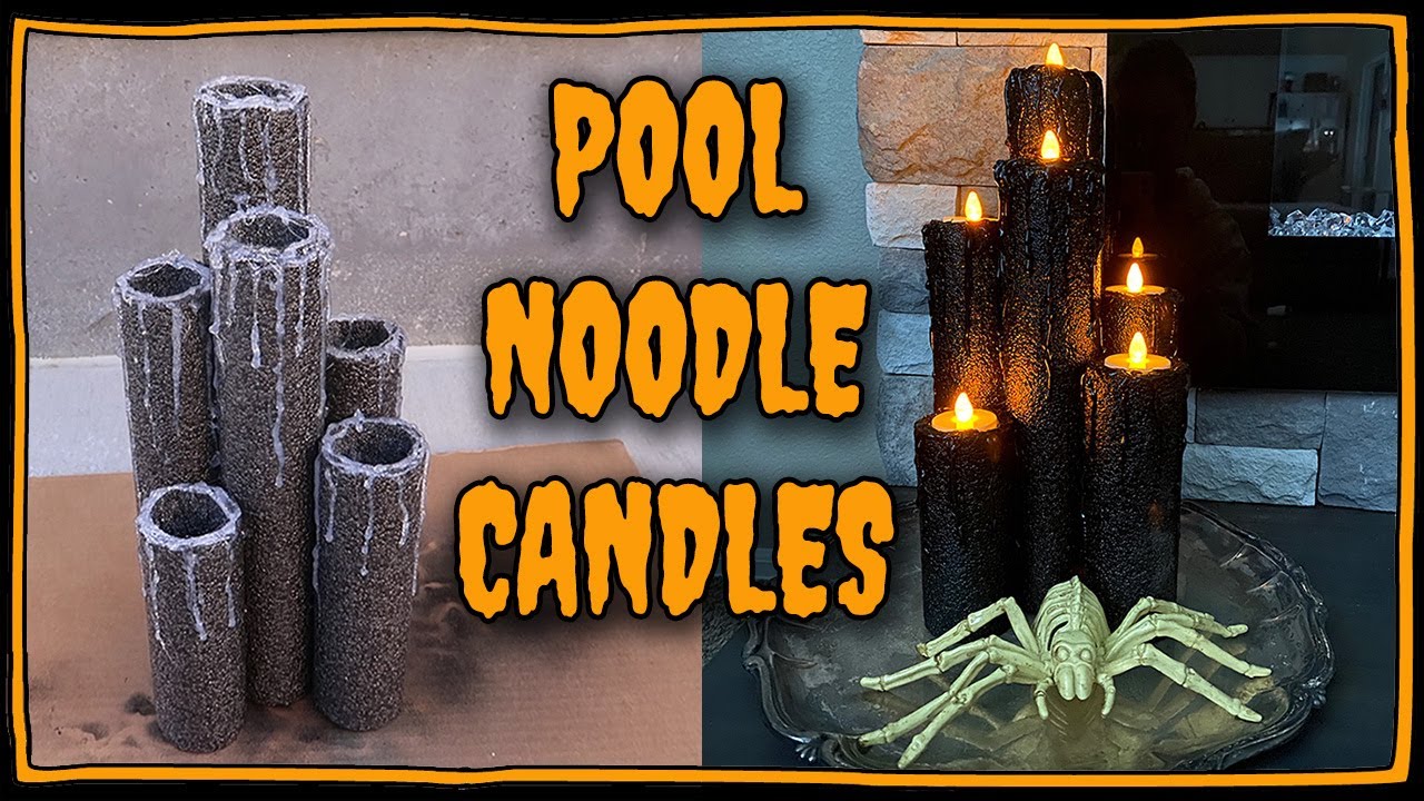 Pool Noodle Candles 📍 How To With Kristin
