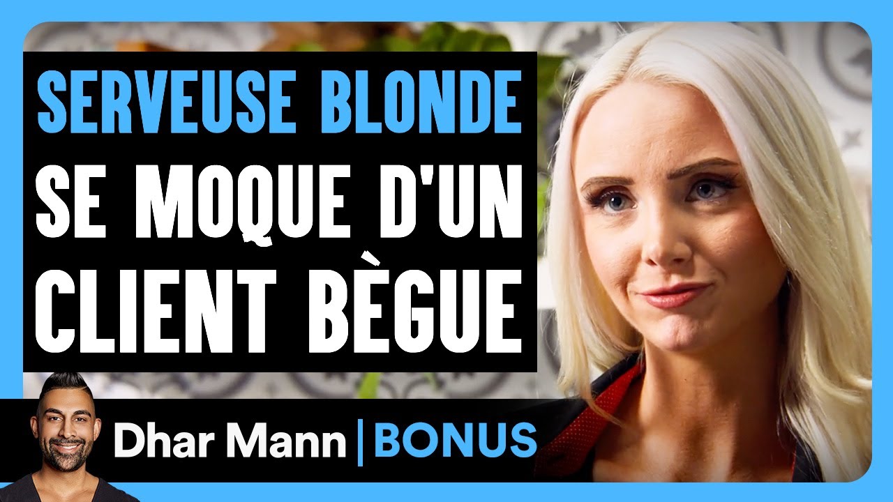Une Serveuse Blonde Se Moque D'un Client Bègue | Dhar Mann Studios