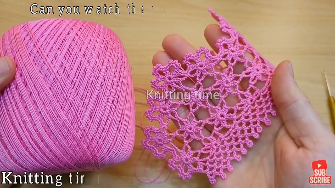 GLAMOROUS UNIQUE Crochet Blanket, Etol , Shawl ,Towel, Dress Edge and Intermediate Lace Pattern , fr