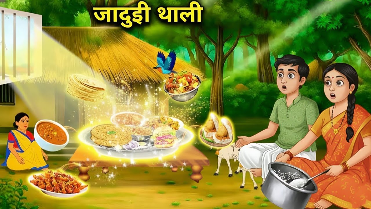 थाली की जादुई कहानी | Mehnat Aur Sabr Ki Seekh | Hindi Cartoon Story