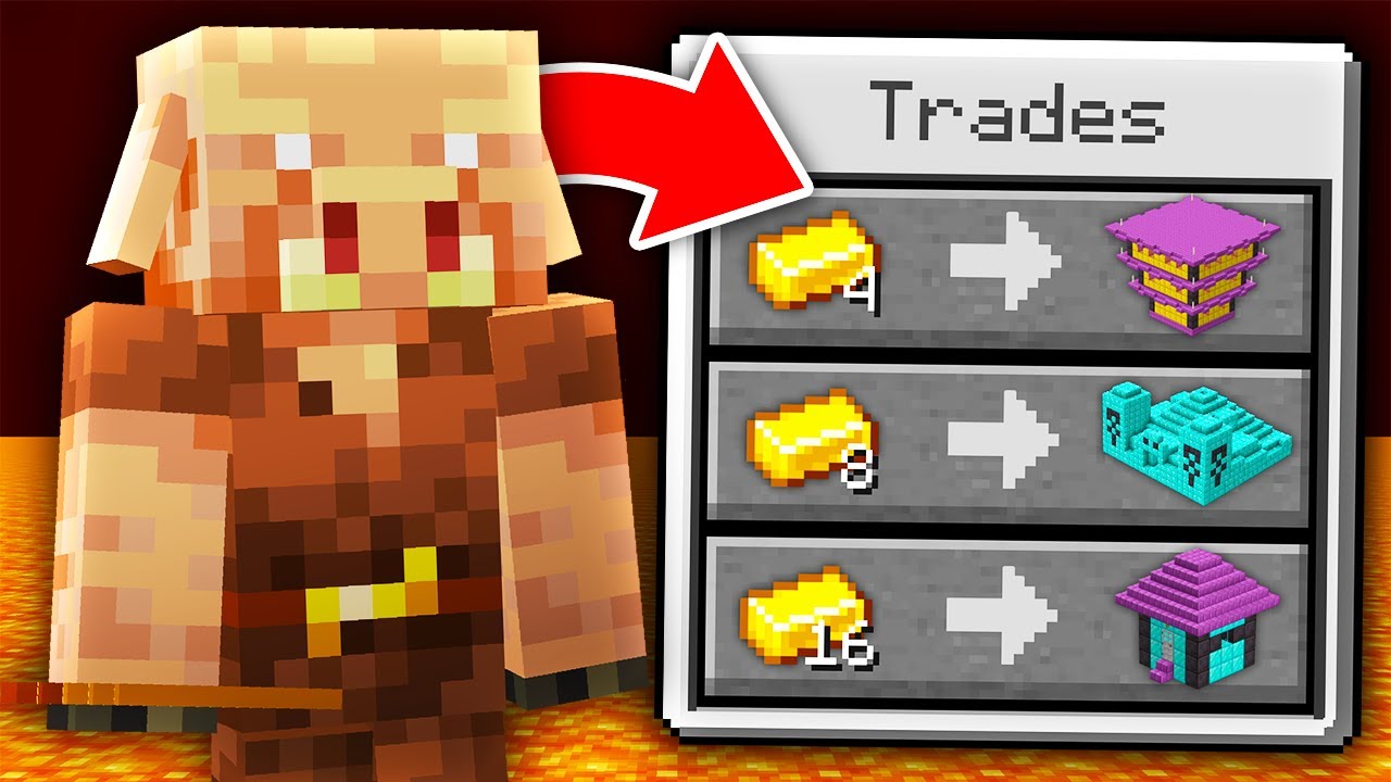 Minecraft, But Piglins Trade Super Structures...
